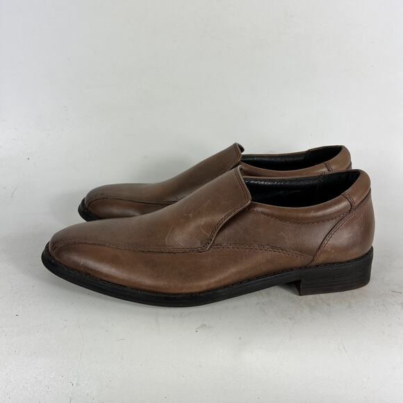 Vionic Casual Shoes Men\'s 8 Brown Black Faux Leather Slip On Comfort Loafers main image 10